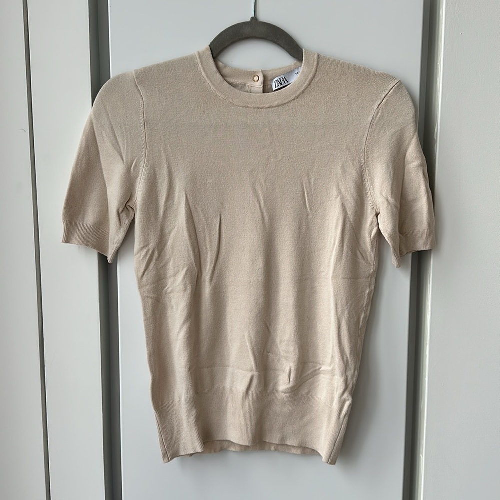 Zara Soft Knit Sweater - Cream